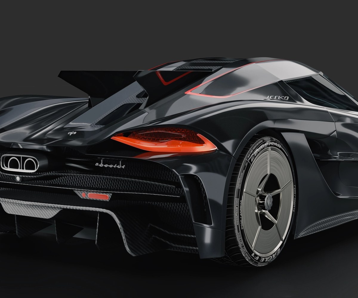 Bài dựng hard-surface xe Koenigsegg Jesko Absolut
