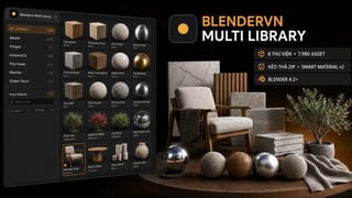 Blendervn Multi Library — ảnh bìa add-on