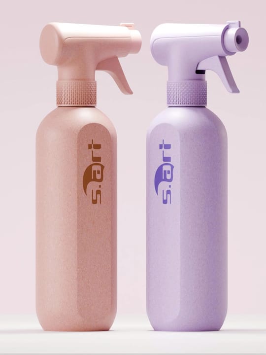 Bài modeling chai xịt sản phẩm