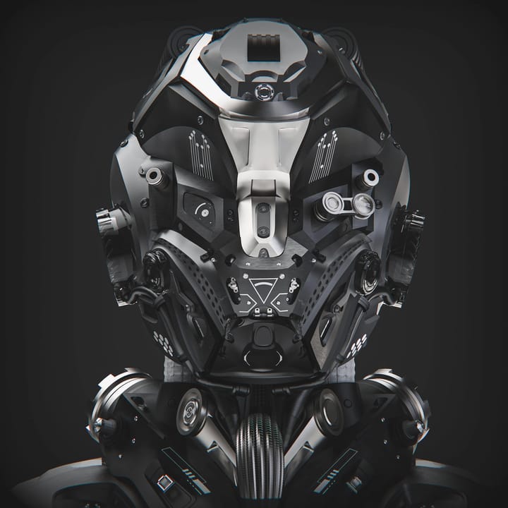 Bài hard-surface cơ khí của học viên