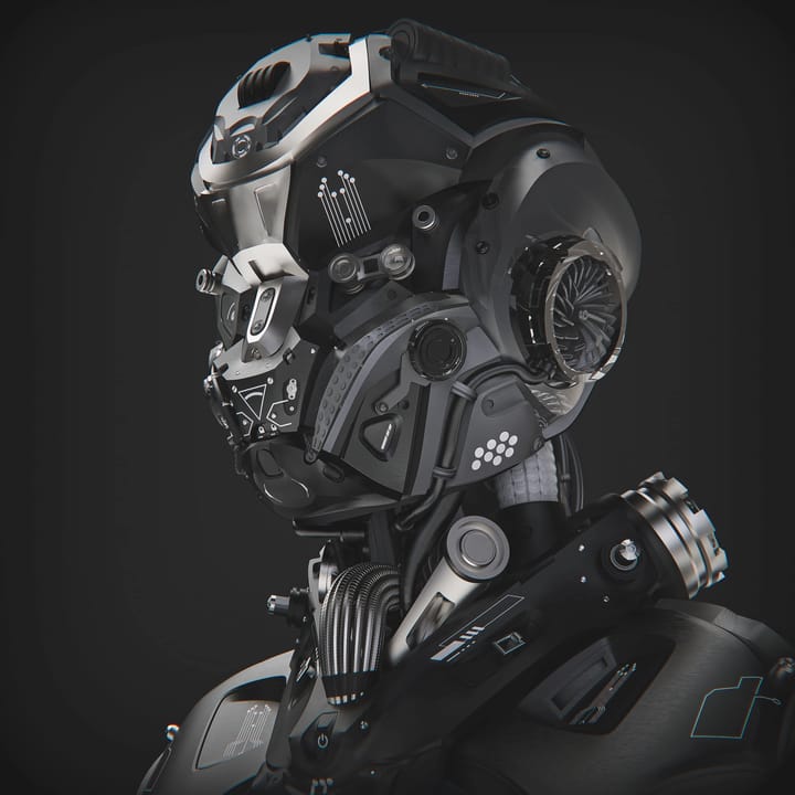 Bài dựng robot hard-surface